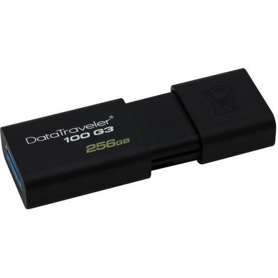 KINGSTON USB FLASH BLACK USB 3.0 - (DT100G3/256GB)