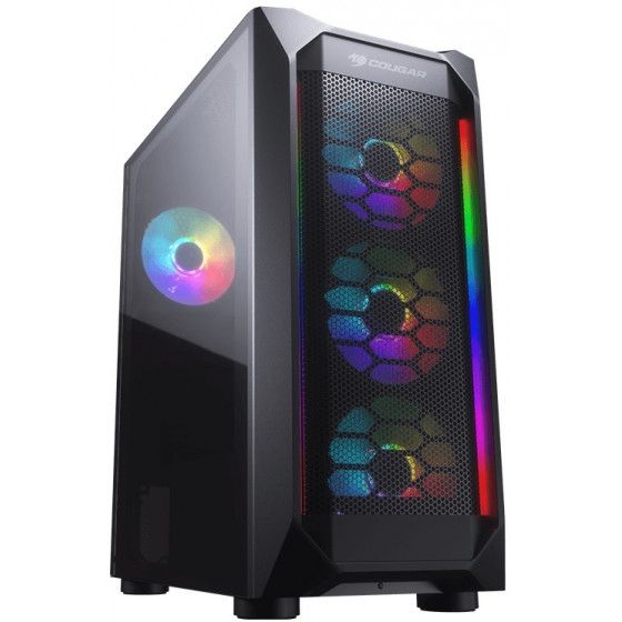 COUGAR CASE MX410 MESH-G RGB T GLASS MIDDLE