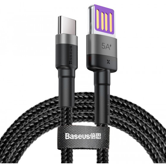 BASEUS ������� USB �� USB Type-C 5A 40W double-sided 1m - (CATKLF-PG1)