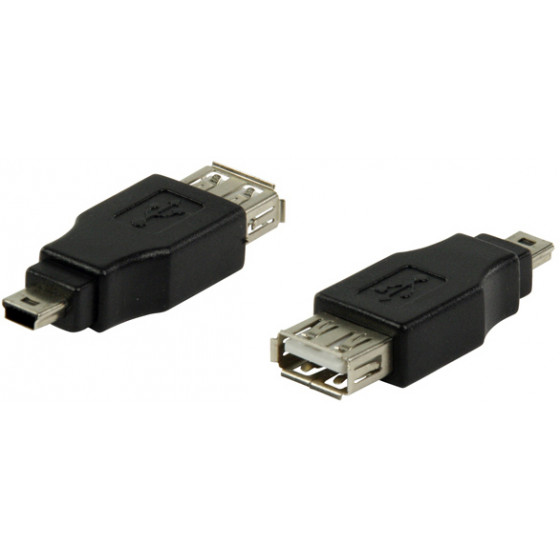 POWERTECH adapter USB 2.0 F �� USB Mini � ����� - (CAB-U141)