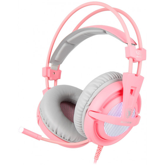 SADES Gaming Headset A6 multiplatform USB LED ��� - (SA-A6-PK)
