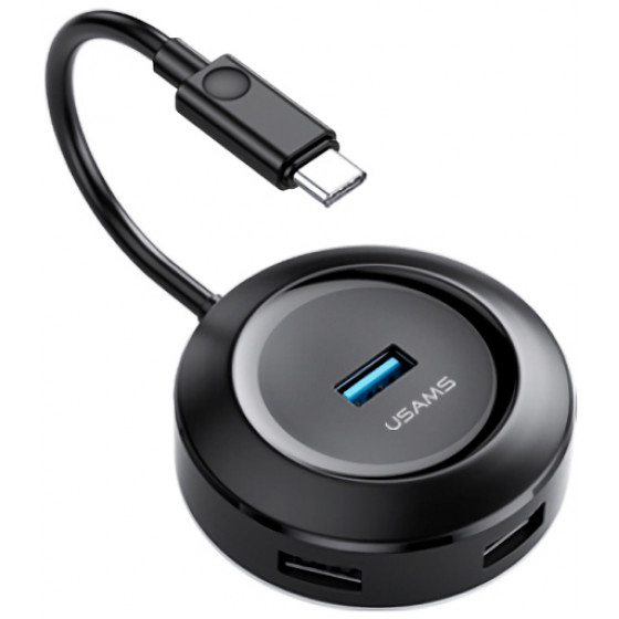 USAMS USB Type-C hub SJ415 USB 3.0 1x USB 3.0 3x USB 2.0 1m ����� - (SJ415HUB01)