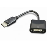 CABLEXPERT DISPLAYPORT TO DVI ADAPTER WITH CABLE BLACK - (A-DPM-DVIF-002)