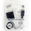 CABLEXPERT DISPLAYPORT TO DVI ADAPTER WITH CABLE BLACK - (A-DPM-DVIF-002)