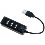 LAMTECH 4-PORT USB HUB BLACK - (LAM021479)