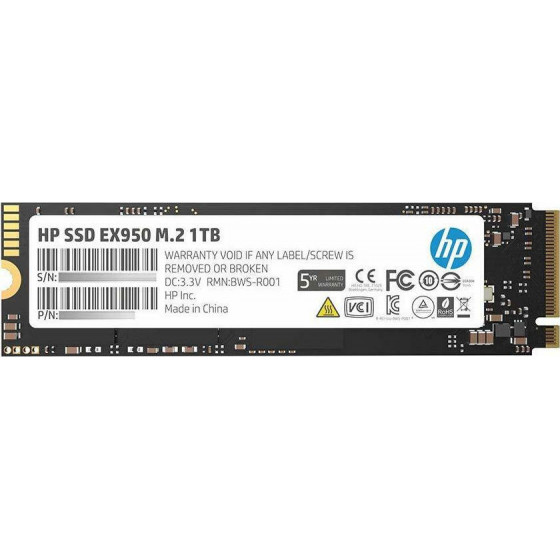 HP SSD M.2 NVME PCI-E 1TB EX950 M.2 2280 NVMe PCI-E GEN3x4 5YW. - (5MS23AA)