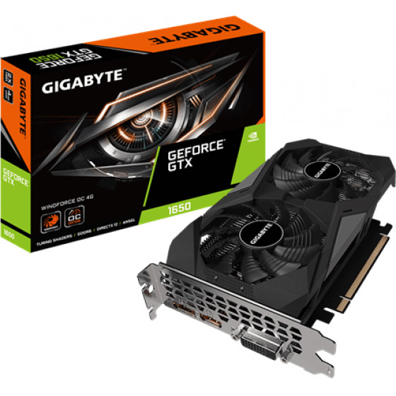 GIGABYTE GTX 1650 D6 WINDFORCE OC 4G - (GVN1656WO4-00-G)