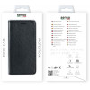SENSO LEATHER STAND BOOK IPHONE XS MAX black - (SELIPXSMAXB)