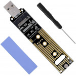 POWERTECH Converter M.2 Key M NVMe �� USB 3.1 Gen 2 - (TOOL-0045)