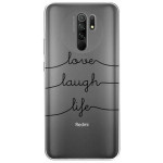 Inos ���� TPU ��� Xiaomi Redmi 9 Art Theme Love-Laugh-Life - (5205598138929)