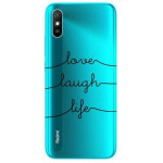 Inos ���� TPU ��� Xiaomi Redmi 9A Art Theme Love-Laugh-Life - (5205598140700)