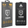IDOL 1991 TEMPERED GLASS IPHONE 12 MINI 9H 0.25mm TITANIUM SEMI CURVED FULL GLUE BLACK - (5205308270437)