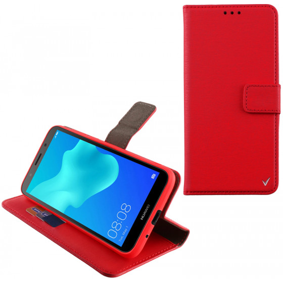 VOLTE-TEL ���� HUAWEI Y5 2018/HONOR 7S ALLURE MAGNET BOOK STAND CLIP RED - (5205308259395)