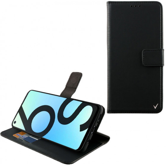 VOLTE-TEL ���� REALME 6S/6 ALLURE MAGNET BOOK STAND CLIP BLACK - (5205308272417)