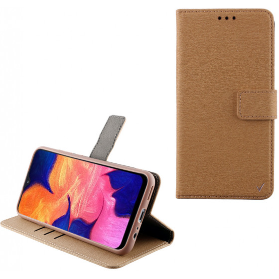 VOLTE-TEL ���� SAMSUNG A10 A105 ALLURE MAGNET BOOK STAND CLIP GOLD - (5205308266072)