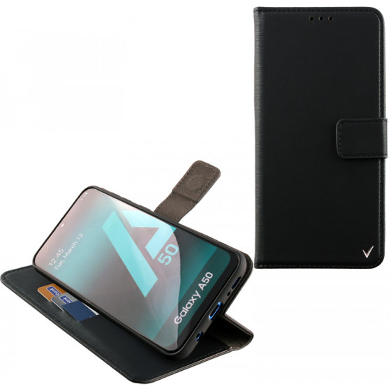 VOLTE-TEL ���� SAMSUNG A30S A307/A50 2019 A505 ALLURE MAGNET BOOK STAND CLIP BLACK - (5205308259586)