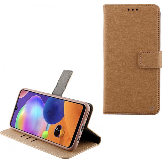 VOLTE-TEL ���� SAMSUNG A31 A315 ALLURE MAGNET BOOK STAND CLIP GOLD - (5205308272226)