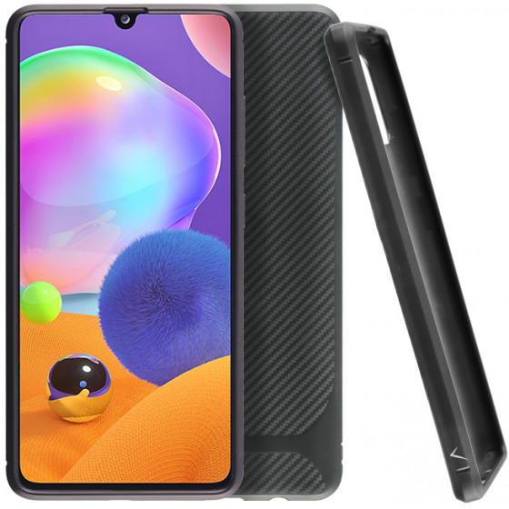 VOLTE-TEL ���� SAMSUNG A31 A315 CARBON RUGGED CAMERA PROTECTIVE BLACK - (5205308273964)