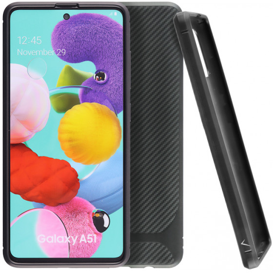 VOLTE-TEL ���� SAMSUNG A51 A515 CARBON RUGGED CAMERA PROTECTIVE BLACK - (5205308274046)