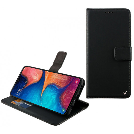 VOLTE-TEL ���� SAMSUNG A20e A202 ALLURE MAGNET BOOK STAND CLIP BLACK - (5205308266096)