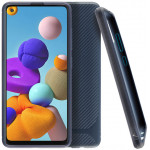 VOLTE-TEL ���� SAMSUNG A21s A217 CARBON RUGGED CAMERA PROTECTIVE BLUE - (5205308278709)