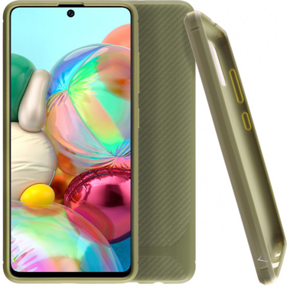 VOLTE-TEL ���� SAMSUNG A71 A715 CARBON RUGGED CAMERA PROTECTIVE ARMY GREEN - (5205308274107)