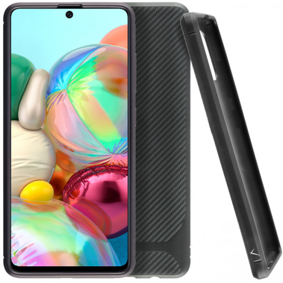 VOLTE-TEL ���� SAMSUNG A71 A715 CARBON RUGGED CAMERA PROTECTIVE BLACK - (5205308274084)