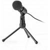 NEDIS MICTJ100BK Wired Microphone On/Off Button With Tripod 3.5 mm