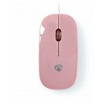 NEDIS MSWD200PK Wired Mouse 1000 DPI 3-Button Pink