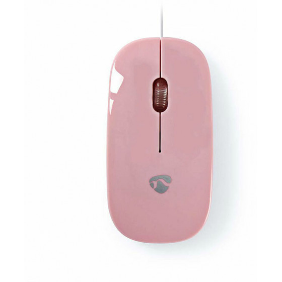 NEDIS MSWD200PK Wired Mouse 1000 DPI 3-Button Pink