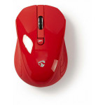 NEDIS MSWS400RD Wireless Mouse 800 / 1200 / 1600 DPI 3-Button Red