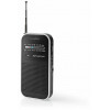 NEDIS RDFM1110SI FM / AM Radio 1.5 W Pocket Size Silver / Black