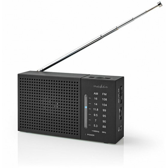 NEDIS RDFM1200BK FM / AM Radio 1.5 W Pocket-Size Black