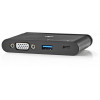 NEDIS TCARF220BK Computer Hub USB Type-C USB-C / USB 3.0 / VGA Power Delivery 10
