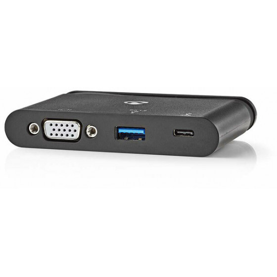 NEDIS TCARF220BK Computer Hub USB Type-C USB-C / USB 3.0 / VGA Power Delivery 10