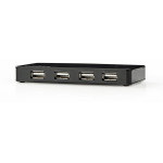 NEDIS UHUBU2730BK USB Hub 7-Port USB 2.0 Separate Power