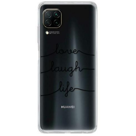 Inos ���� TPU ��� Huawei P40 Lite Art Theme Love-Laugh-Life - 5205598135188