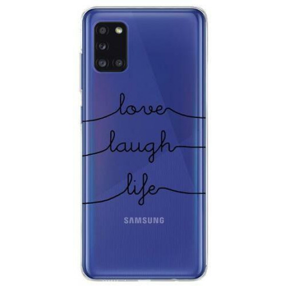 Inos ���� TPU ��� Samsung A315F Galaxy A31 Art Theme Love-Laugh-Life - 5205598140571