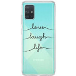Inos ���� TPU ��� Samsung A715F Galaxy A71 Art Theme Love-Laugh-Life - 5205598134983