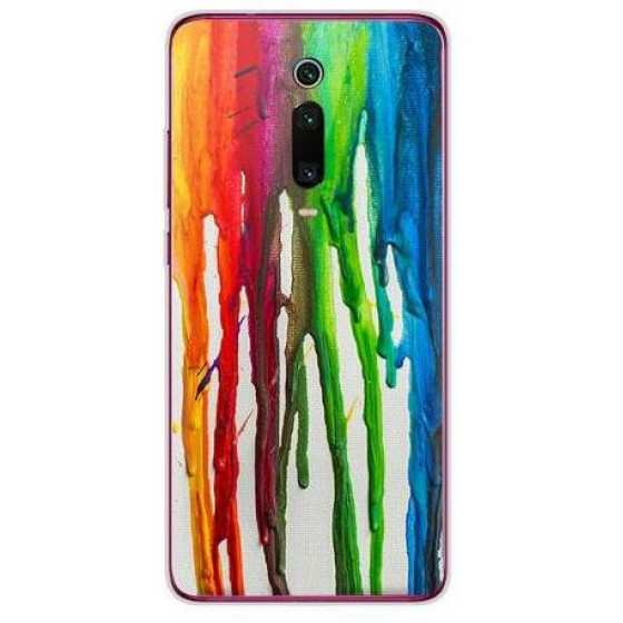 Inos ���� TPU ��� Xiaomi Mi 9T/ Mi 9T Pro Art Theme Vertical Watercolor - 5205598125684