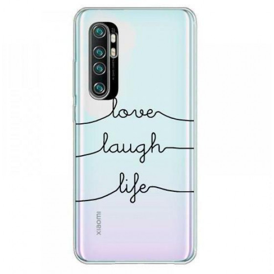 Inos ���� TPU ��� Xiaomi Mi Note 10 Lite Art Theme Love-Laugh-Life - 5205598140687
