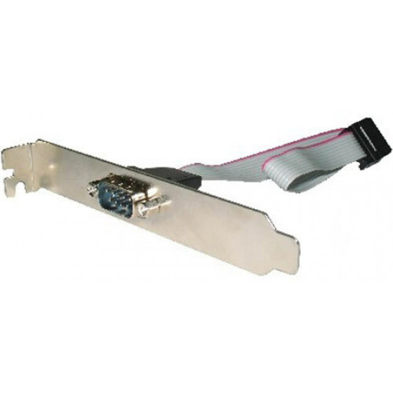 CABLEXPERT DB9 SERIAL PORT RECEPTACLE ON BRACKET - (CCDB9RECEPTACLE)