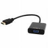 CABLEXPERT HDMI TO VGA AND AUDIO ADAPTER CABLE SINGLE PORTBLACK - (A-HDMI-VGA-03)