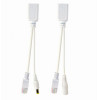 CABLEXPERT UTP PASSIVE PoE ADAPTER KIT 0.15M WHITE - (PP12-POE-0.15M-W)