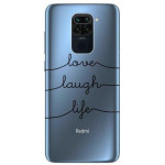 Inos ���� TPU ��� Xiaomi Redmi Note 9 Art Theme Love-Laugh-Life - 5205598142186
