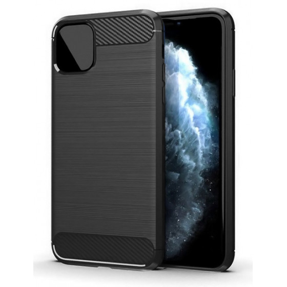 POWERTECH ���� Carbon Flex ��� iPhone 12 Pro Max ����� - (MOB-1549)