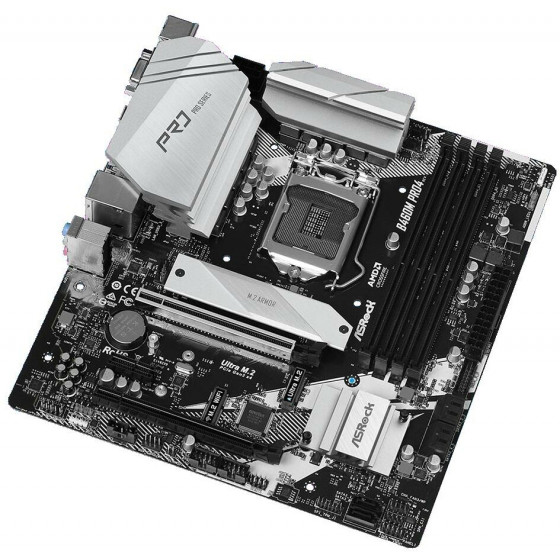 ASROCK ������� B460M PRO4 4x DDR4 s1200 USB 3.2 mATX - (B460M-PRO4)