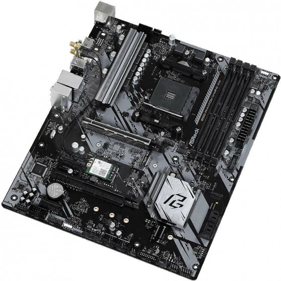 ASROCK ������� B550 Phantom Gaming 4/ac 4x DDR4 AM4 USB 3.2 ATX - (B550-PG4-4AC)