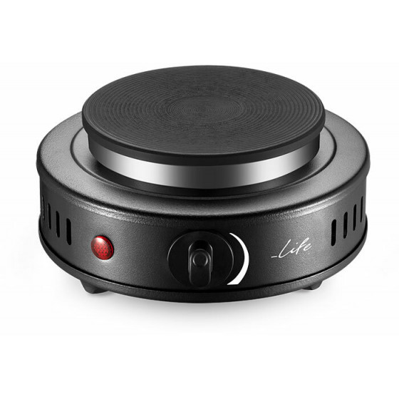 LIFE MATAKI Black electric single hot plate 500W - (221-0183)