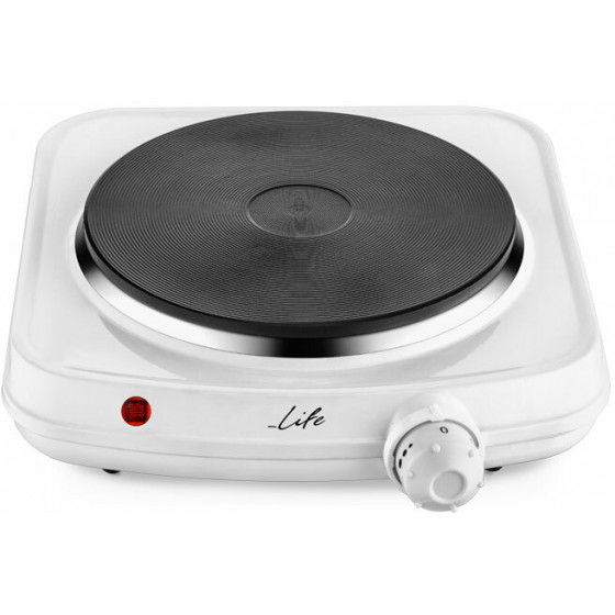 LIFE PERFECT COOK electric single hotplate 1500W white - (221-0184)